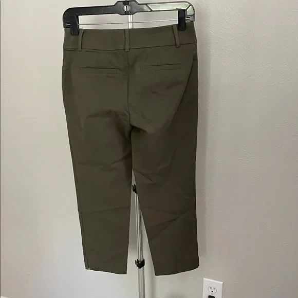 LOFT Olive Green Women's Pants with Stretch - Picture 4 of 6